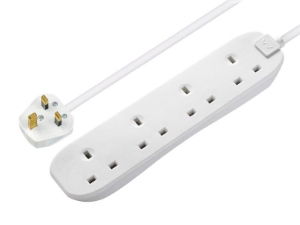 Masterplug® Extension Lead 240V 13A White 2m