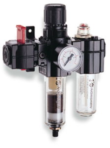 Excelon® Series 72 Auto Drain FRL Set with Valve 1/4PTF