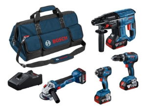PROFESSIONAL 4 PIECE KIT 18V 3X4.0AH LI-ION