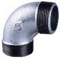 Vale® DIN standard galvanised 90° male elbow 