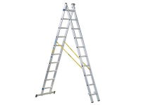 D-RUNG COMBINATION LADDER 2-PART 2 X 10 RUNGS