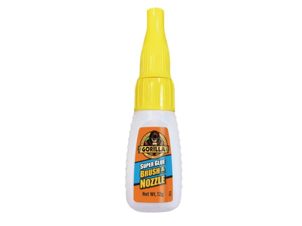 GORILLA SUPER GLUE BRUSH & NOZZLE 12G