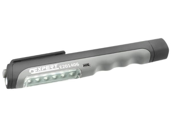 USB RECHARGEABLE PENLIGHT 6+1 LED