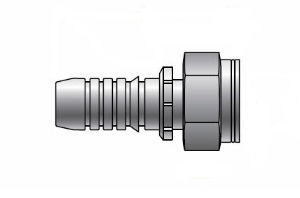 GlobalSpiral™ Female French Gaz 24° Swivel Coupling