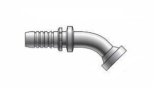 Gates GlobalSpiral™ Caterpillar Flange 45° Swept Elbow